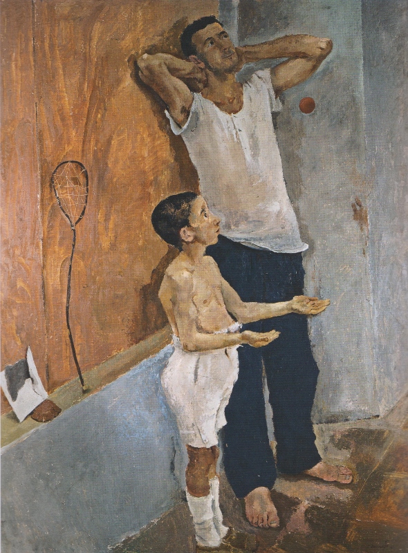 Fausto Pirandello, Father and Son (Youth), c. 1934